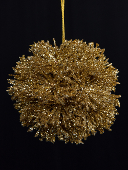 Шар 18см ChristmasDeLuxe золото