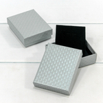Коробка Ювелирная 9х7х2.8 см Набор 2 шт "Ромбики" (Серый)