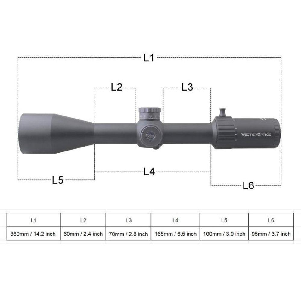 Прицел Vector Optics Marksman 6-24x50 FFP