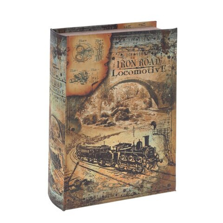 GAEM Шкатулка-книга с кодовым замком, L18 W7 H27 см