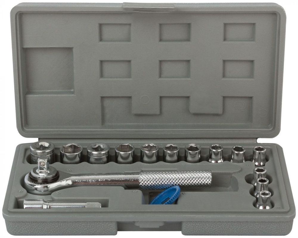 Набор торцевых головок 17шт (1/4) 65015