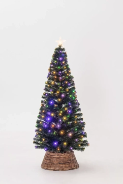 Оптоволоконная елка с LED лампочками Праздничная 300 см., пвх, контроллер (Т2206В-300)