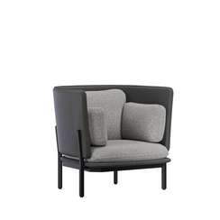 Stato Диван одноместный с низкой спинкой STA-01L Сан 08/Сан 13/Металл Черный 970*850*855