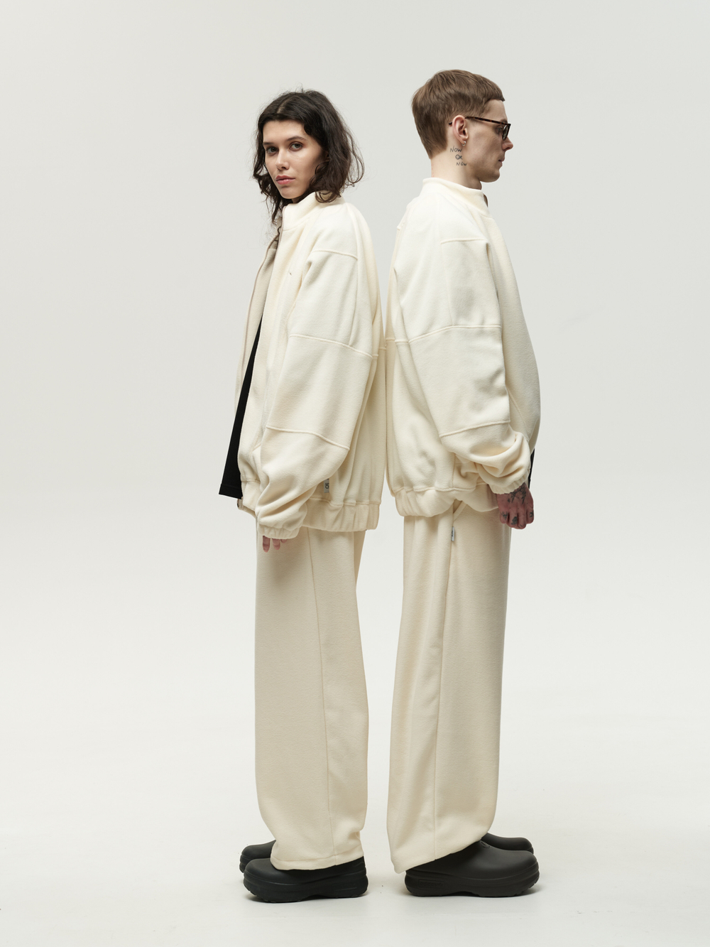 Drawstring Sweatpants Cream