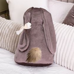 Подушка декоративная Кролик Мия Вельвет Кофе