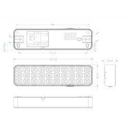 Аварийный светильник светодиодный ЭРА DBA-102-0-20 непостоянный 30LED 5ч IP20 выход