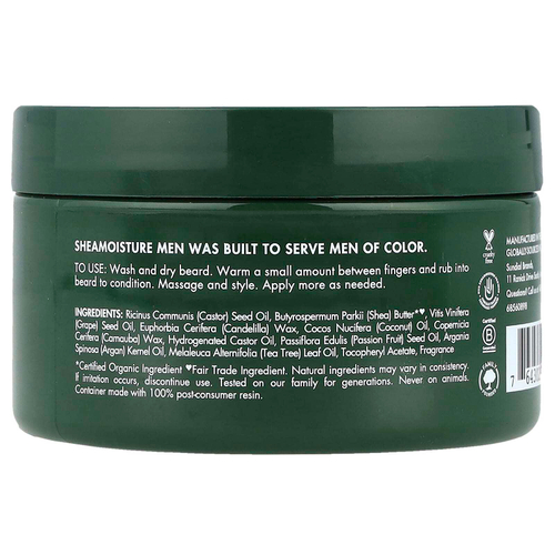 SheaMoisture, Для мужчин, бальзам для бороды, масло маракуйи и масло ши, 113 г (4 унции)