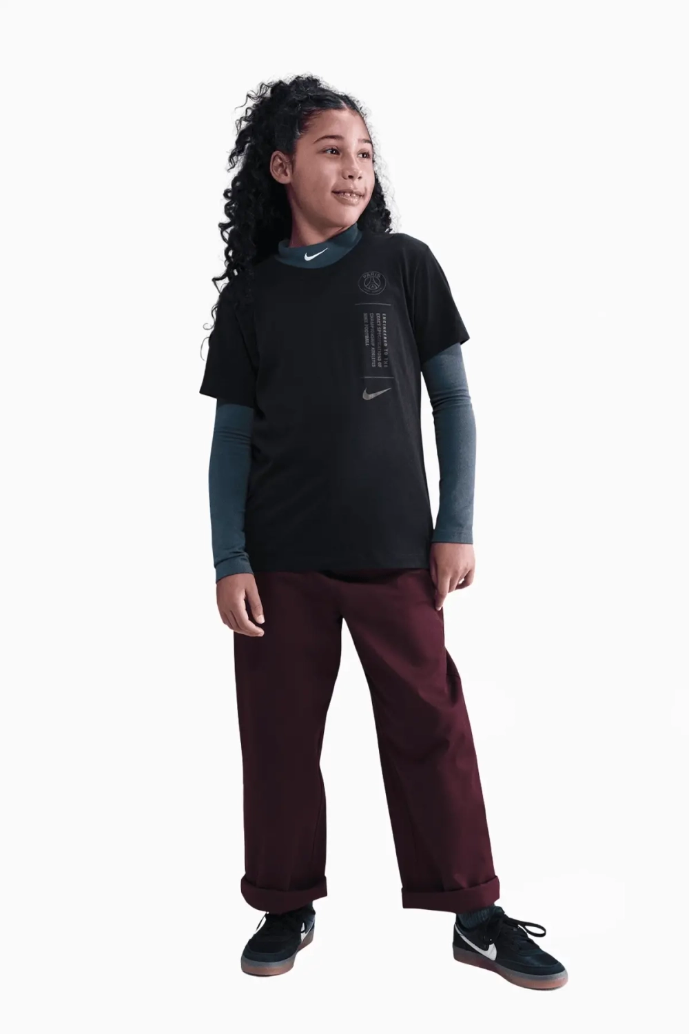 Футболка Nike PSG 25/26 Tee Junior - черный