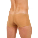 Бежевые трусы-хипсы с текстурой в виде роз на ткани Beige Rose Boxer (Размер: M) (Цвет: бежевый)