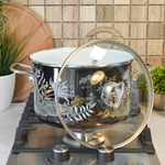 Кастрюля 5,5л "Magia" черная 8SD225S