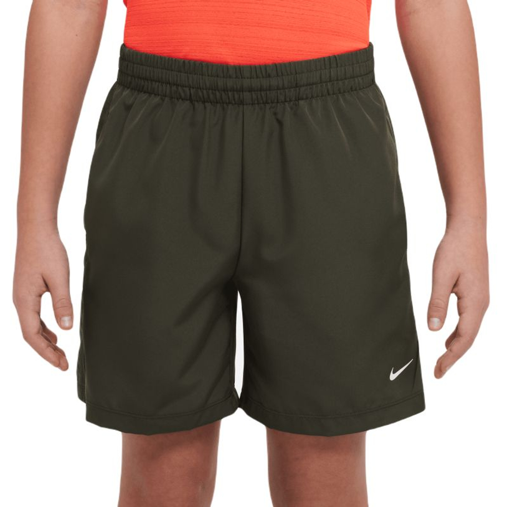 Детские теннисные шорты Nike Boys Dri-Fit Multi+ Training - cargo khaki/white
