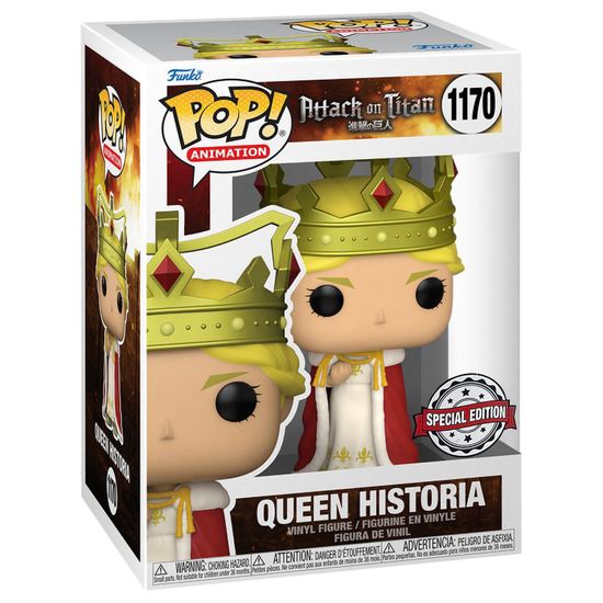 Фигурка Funko POP! Animation Attack On Titan Queen Historia SDCC22 (Exc) (1170) 60319 / Фигурка Фанко ПОП! по мотивам аниме "Атака Титанов", Хистория Рейсс