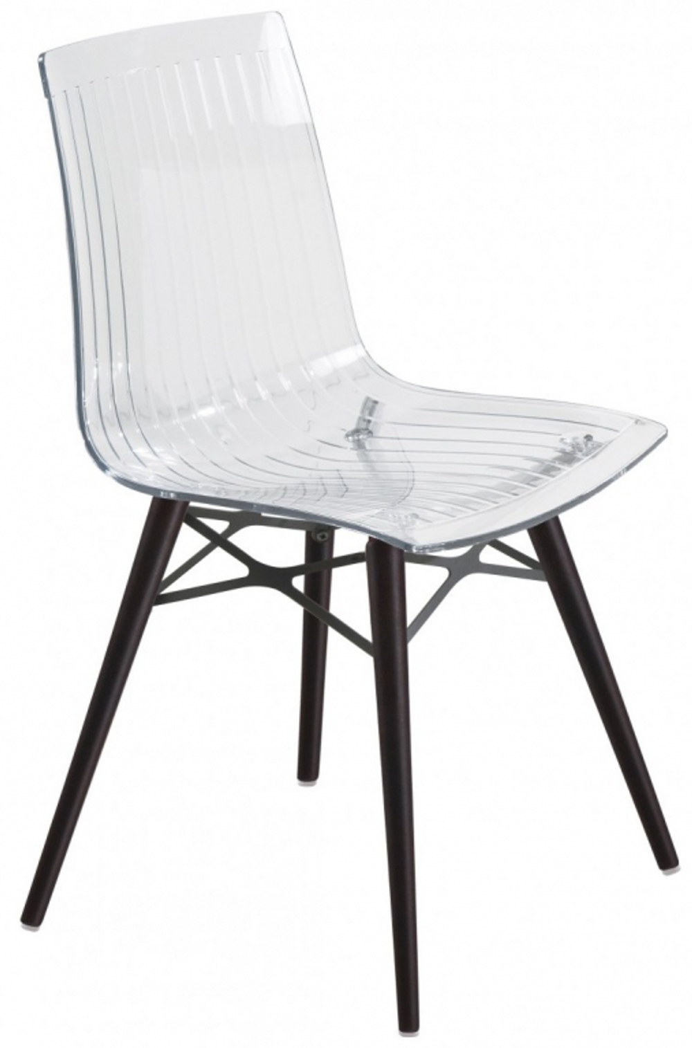 Стул прозрачный Papatya X-Treme-S Wox Beech Wood, венге, прозрачный