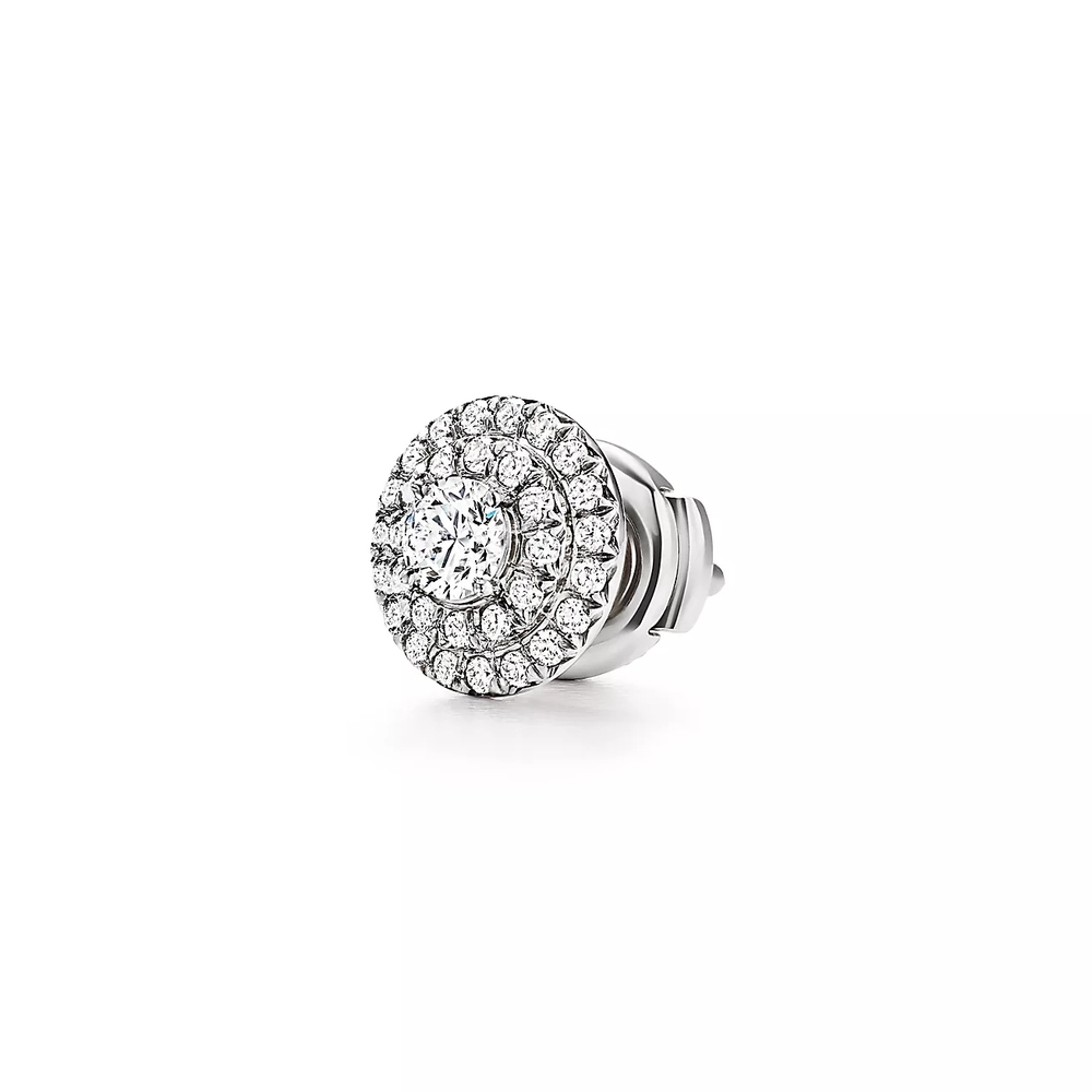 Серьги из платины и бриллиантов 0.6 карат, Tiffany Soleste💎