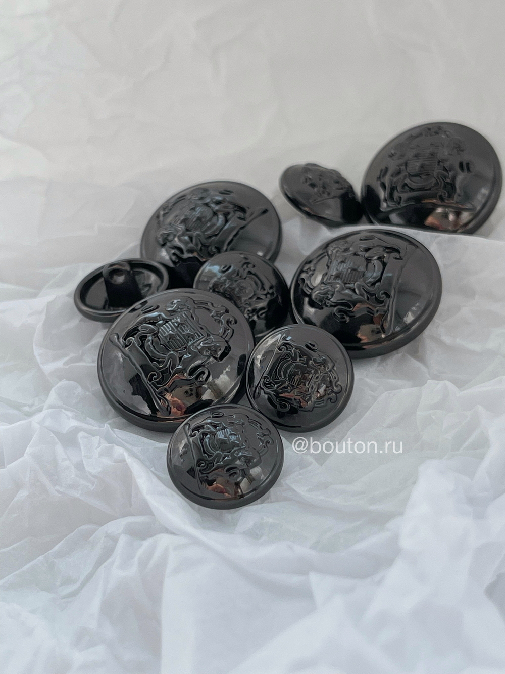 Пуговицы герб7 черные