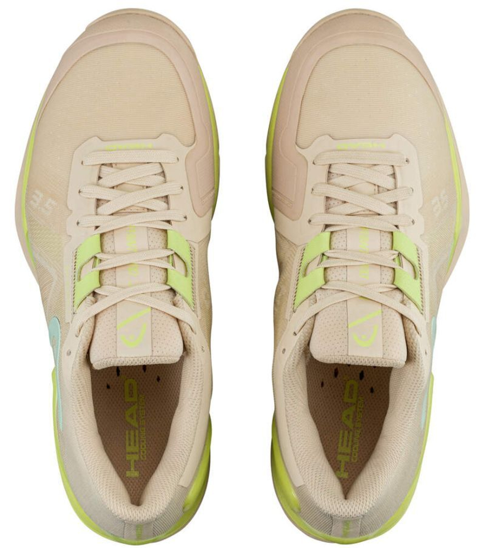 Женские теннисные кроссовки Head Sprint Pro 3.5 - macadamia/lime