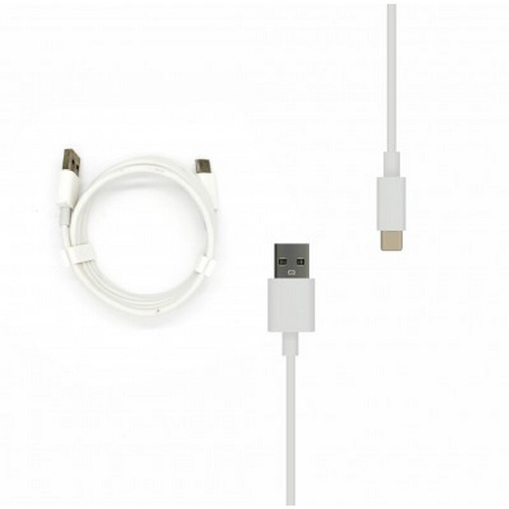 Кабель USB - TypeC One с держателем в техпаке (белый) 1м