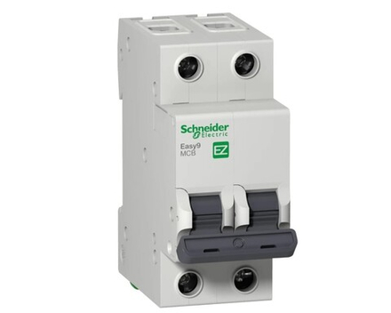 Выключатель автоматический модульный 2П 16А  4.5кА EASY9=S=SchE
