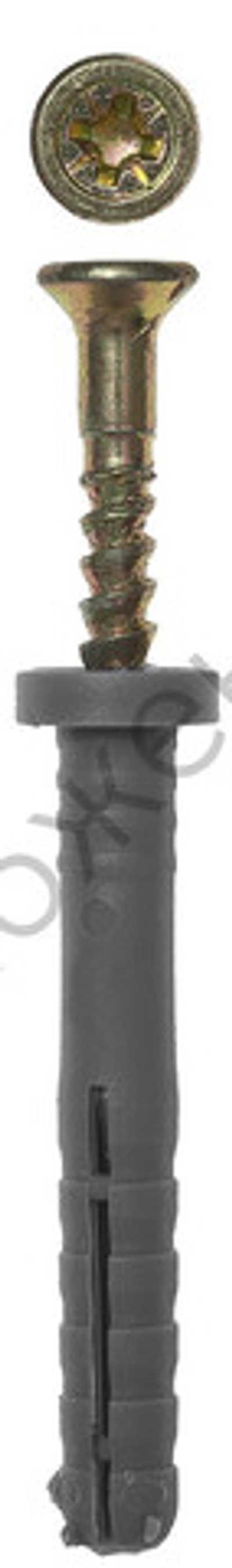 ЗУБР 8 x 140 мм, цилиндрический бортик, дюбель-гвоздь полипропиленовый, 2 шт (4-301366-08-140)