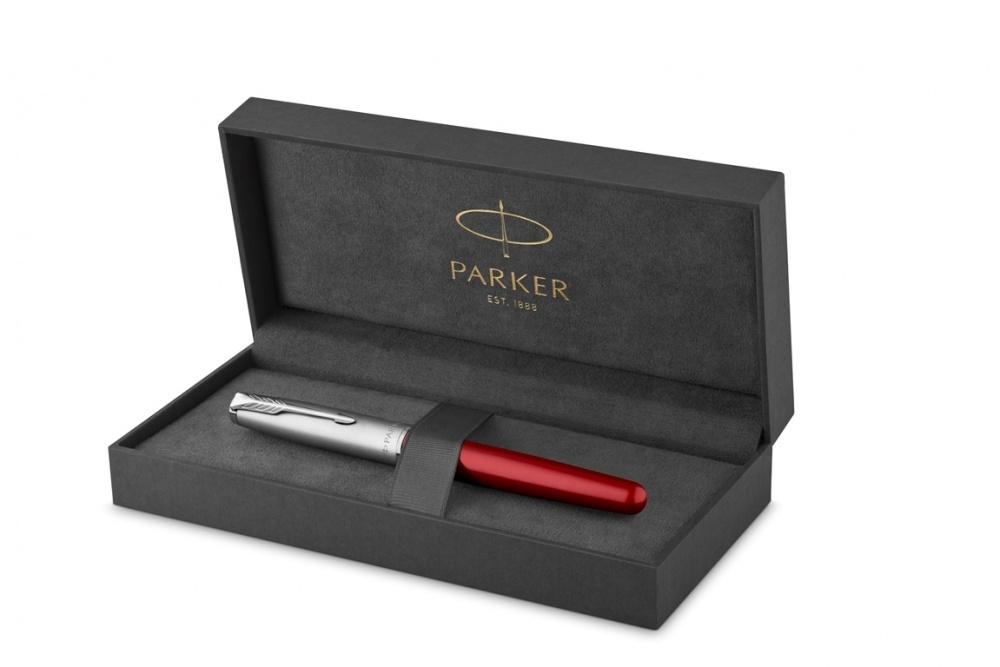 Перьевая ручка Parker Sonnet Entry Point Red Steel CT 2146736, перо: F, цвет чернил: black, в подарочной упаковке
