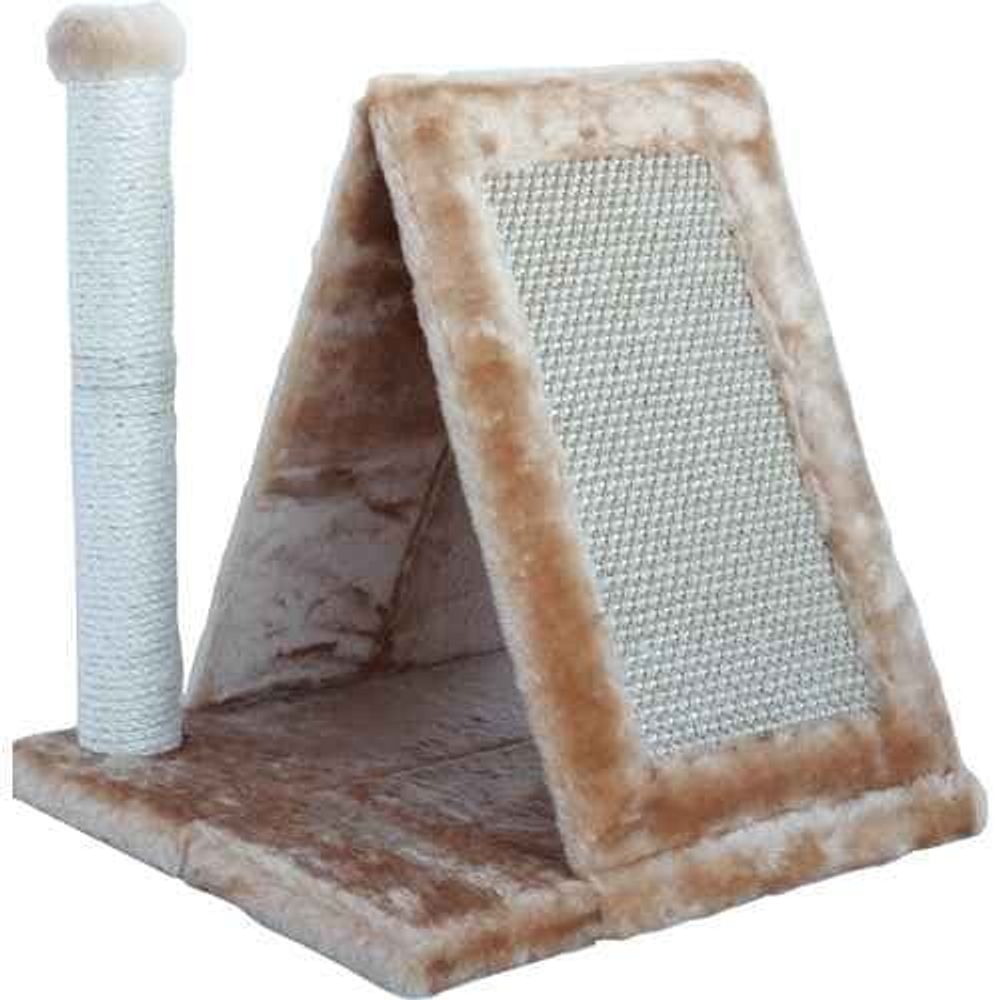 Когтеточка-домик складная 38х38х40см Шурум Бурум бежевая для кошек