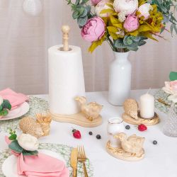 Подсвечник Ежик Барб Айвори