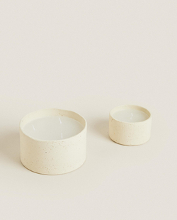 Декоративная свеча Zara Home, 8х14х14 см, керамика, 6361/065