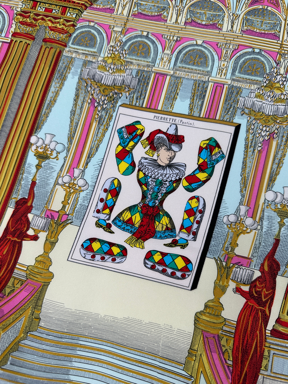 Платок Hermes Grand Theater Nouveau Silk Scarf 90