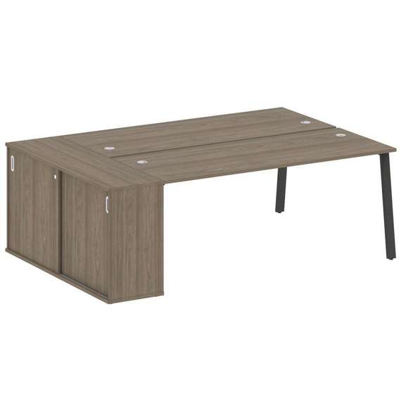 Метал Систем Рабочая станция с шкафом-купе на А-образном м/к БА.РС-СШК-1.5 Т