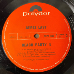 Винтажная виниловая пластинка LP James Last Джеймс Ласт Company Beachparty 4 (Germany 1973)