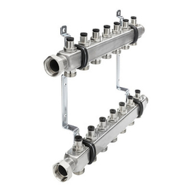 Коллекторная группа для отопления (с запорными вентилями) TECE 1* х 3/4* Ек (6 контуров)