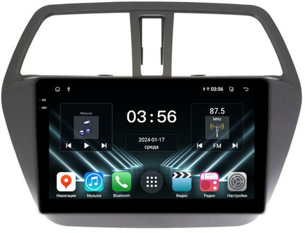 Магнитола Suzuki SX4 2 2013-2021 - FarCar DX337M монитор 9.5" IPS на Android 13, 4+64Гб, CarPlay