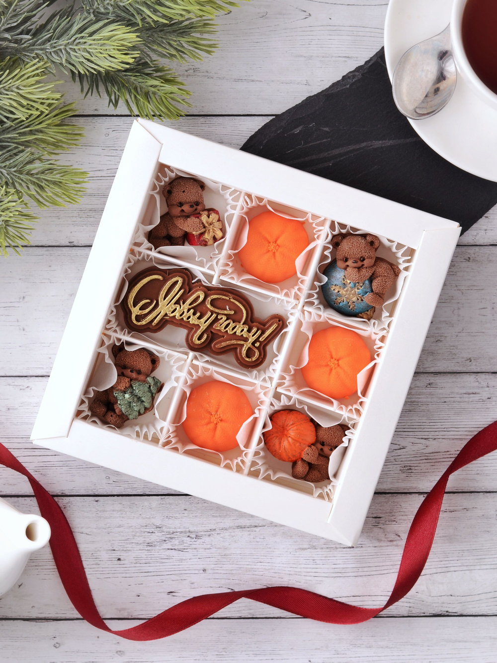 Шоколадный подарок "С новым Годом" #11 / Шоколад ручной работы