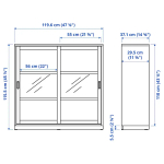 TONSTAD Шкаф-витрина с раздвижными дверцами ИКЕА