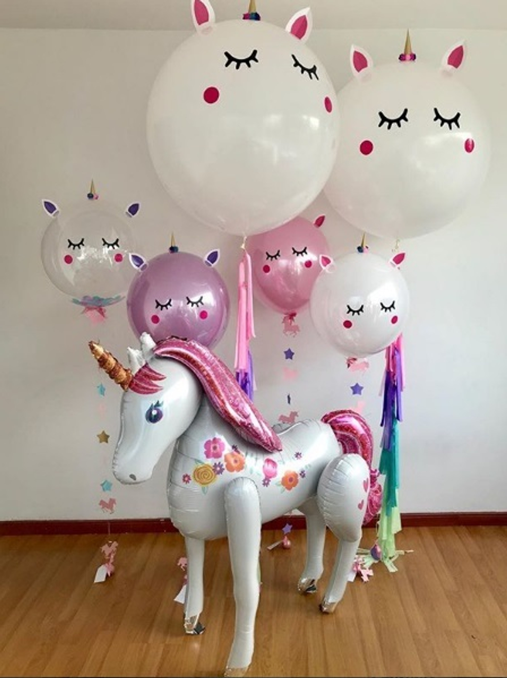 Шар (46''/117 см) Ходячая Фигура, Единорог Нежный