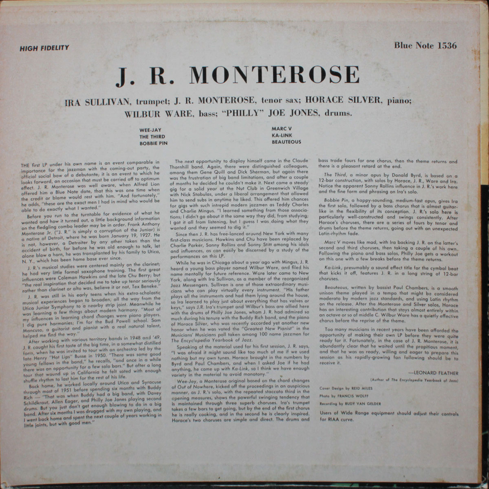 J.R. Monterose / J.R. Monterose (LP)