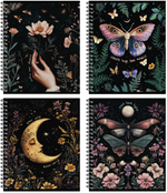 Тетрадь общая 48 л., ВОЛШЕБНЫЙ ЛЕС, обложка-мелов.картон+соффтач-лак, металлический гребень