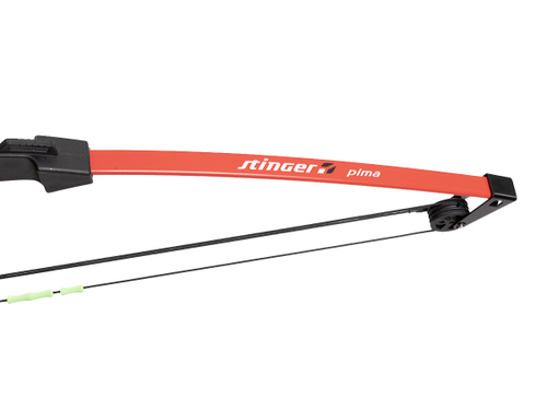 Лук блочный Stinger Pima, детский, 12 lbs/5,5 кг, ABS-пластик, красный (SG-BOW-M-12-RED)