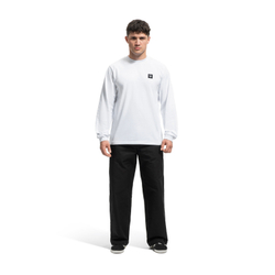 Лонгслив Питерский Щит Лого Белый