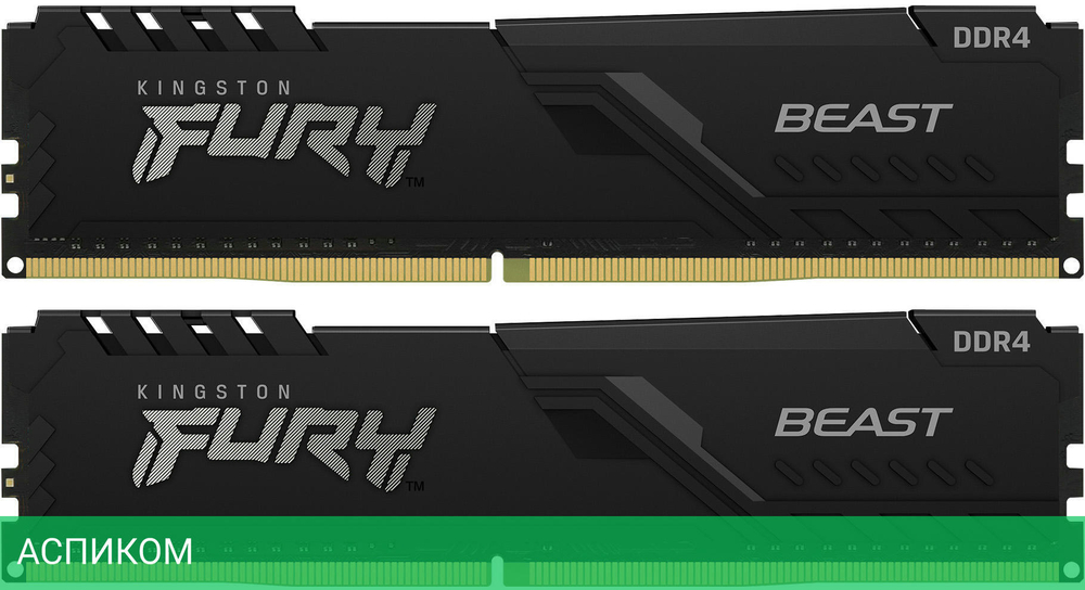Оперативная память Kingston Fury DDR4 64GB (KF436C18BBK2/64)