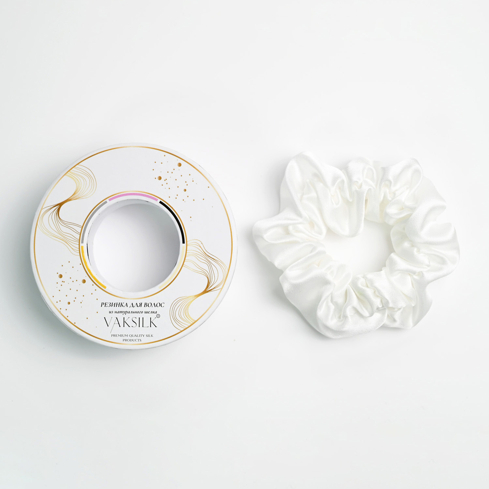 Резинка для волос "FLOWER" молочно-белый