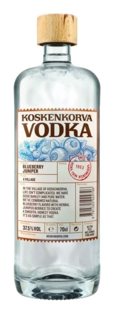 Водка Koskenkorva Vodka Blueberry Juniper, 0,7 л.