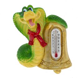 GAEM Магнит с термометром "Змея", L4,5 W3 H7,5 см, 6в.