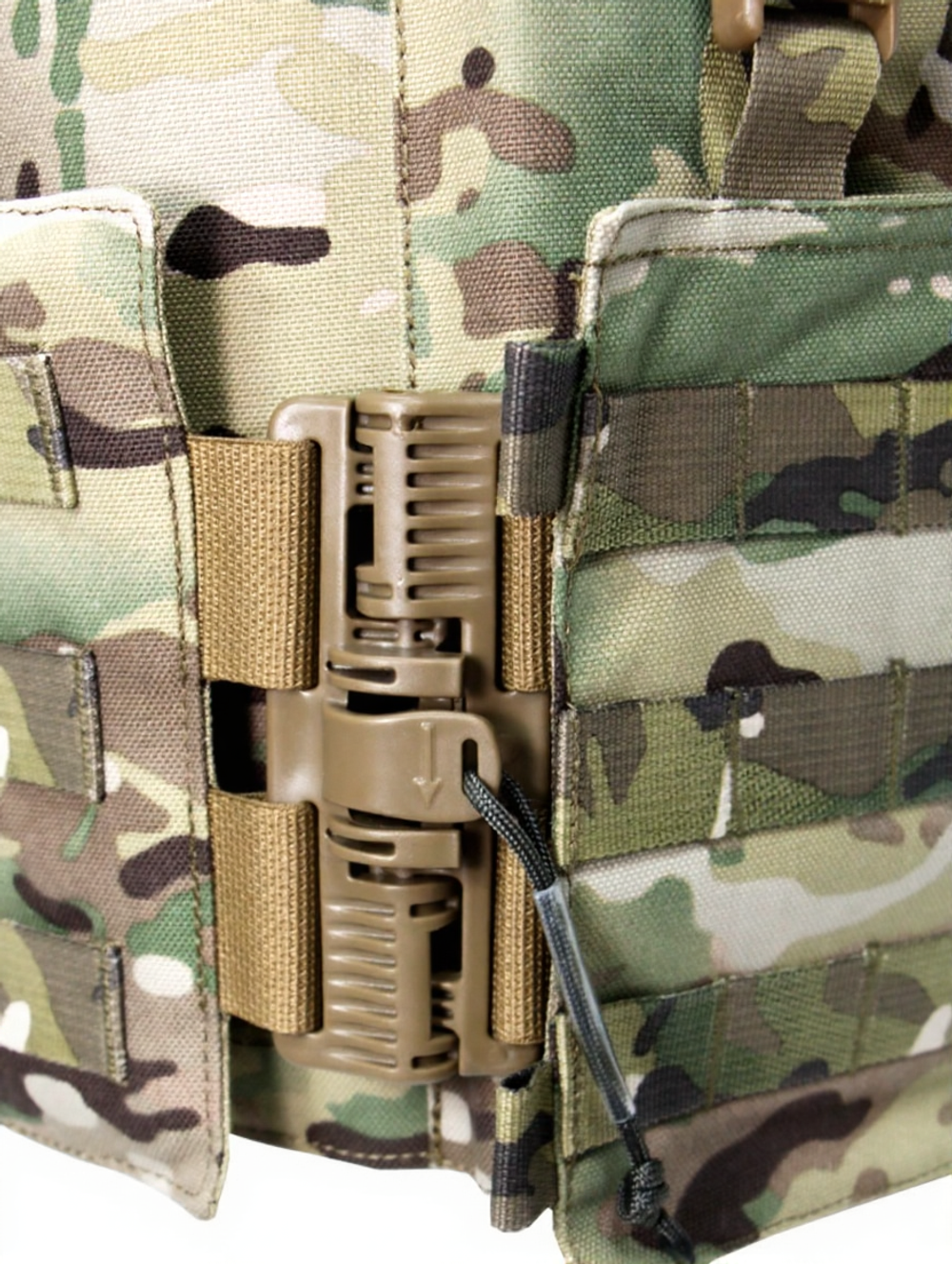 Чехол для бронежилета плитника КРЕПОСТЬ быстросброс слева, MIMICRYA, Cordura 1000D, MULTICAM, L-XL