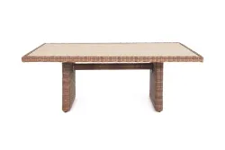 "Бергамо" плетеный обеденный стол, цвет коричневый