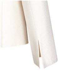 Жакет двубортный с отворотами из шелка