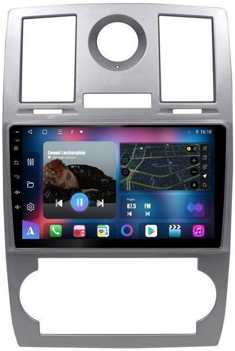 Магнитола для Chrysler 300C 2004-2007 (дорестайл) - FarCar 206M монитор 9.5" QLED на Android 14, TS18, CarPlay, 4G SIM-слот