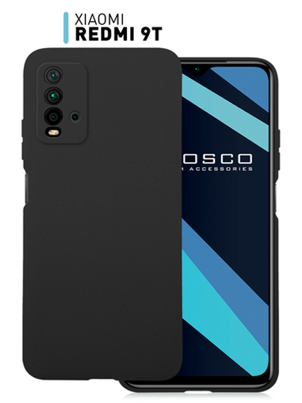 Чехол ROSCO для Xiaomi Redmi 9T оптом (арт. XM-R9T-COLOURFUL-BLACK)