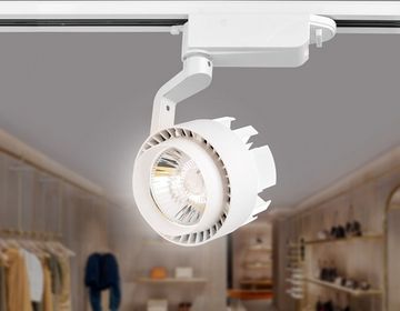 Трековый однофазный светодиодный светильник GL6104 WH белый LED 20W 4200K 24° Ambrella