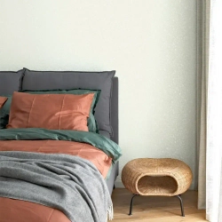 Обои флизелиновые 1.06. ASOZN-12, светло-бежевые, глянцевые однотонные без подгона, для кухни, гостиной, коридора, спальни, детской